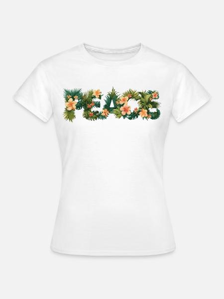 Peace - Summer Vibes - Frauen T-Shirt - Weiß