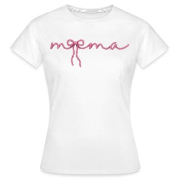 Mama Schleife - Frauen T-Shirt - Weiß - Vorne - AI Model Female 172 dark (172cm)