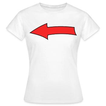 Arc à flèches - T-shirt Femme - blanc - Devant - AI Model Female 172 dark (172cm)