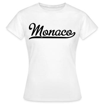 Monaco - Frauen T-Shirt - Weiß - Vorne - AI Model Female 172 dark (172cm)