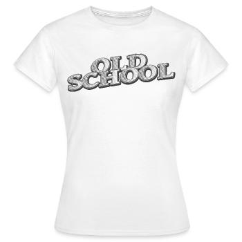 old school - Frauen T-Shirt - Weiß - Vorne - AI Model Female 172 dark (172cm)