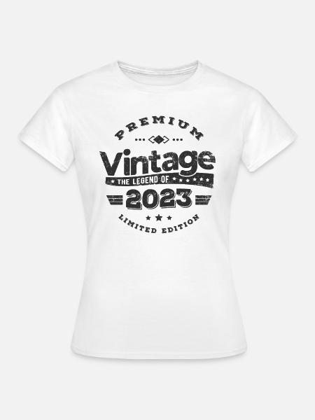 VINTAGE 2023 - T-shirt Femme - blanc
