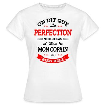 COPAIN PARFAIT - T-shirt Femme - blanc - Devant - AI Model Female 172 dark (172cm)