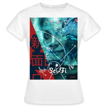 Sci-Fi - Women's T-Shirt - white - Front - AI Model Female 172 dark (172cm)