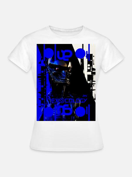 Blaues Öl - Frauen T-Shirt - Weiß