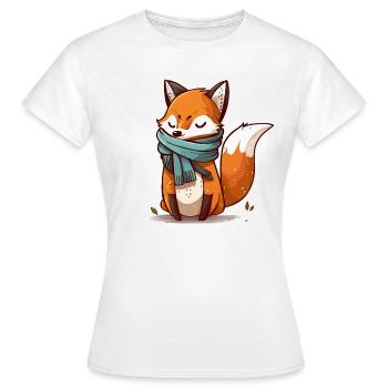 Schicker Fuchs - Frauen T-Shirt - Weiß - Vorne - AI Model Female 172 dark (172cm)