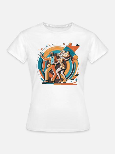 Disco-Traum - Frauen T-Shirt - Weiß
