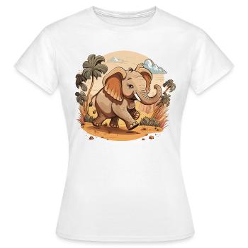 Puissance sauvage - T-shirt Femme - blanc - Devant - AI Model Female 172 dark (172cm)