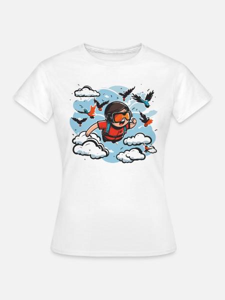 Sky High: Fallschirmspringen-Abenteuer - Frauen T-Shirt - Weiß