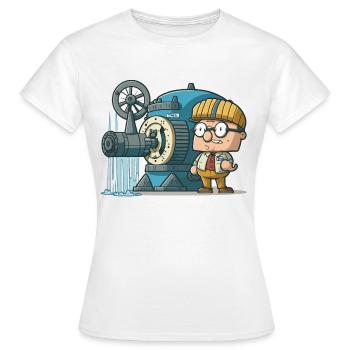 Power of Wind: Wind Energy - Women's T-Shirt - white - Front - AI Model Female 172 dark (172cm)