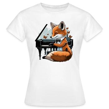 Classy Fox - Women's T-Shirt - white - Front - AI Model Female 172 dark (172cm)