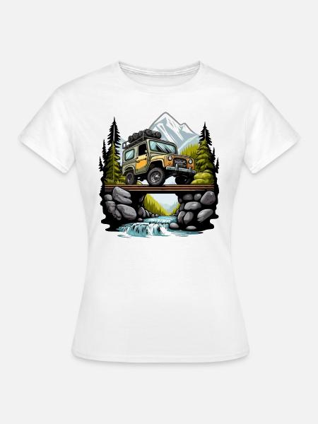 Der Offroad-Navigator - Frauen T-Shirt - Weiß