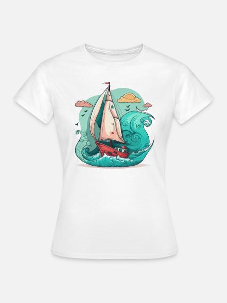 Der Seefahrer - Frauen T-Shirt - Weiß