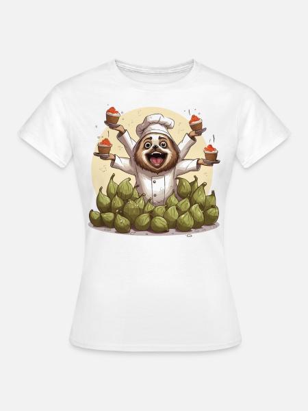 Der Koffein-Jongleur - Frauen T-Shirt - Weiß