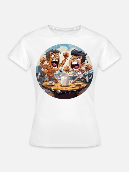Die Coffee Pucksters - Frauen T-Shirt - Weiß