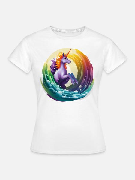 Mystische Kaskade - Frauen T-Shirt - Weiß