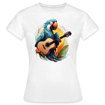 Mélodies tropicales - T-shirt Femme - blanc - Devant - AI Model Female 172 dark (172cm)