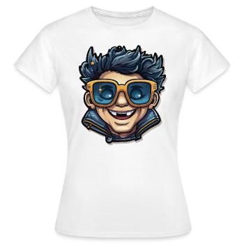 Fils nostalgiques - T-shirt Femme - blanc - Devant - AI Model Female 172 dark (172cm)