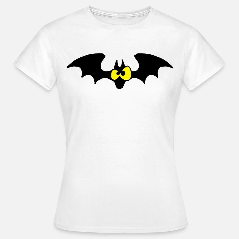 Staring Bat - Two Color Design - Women's T-Shirt - white