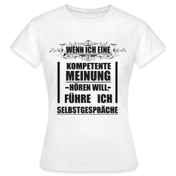 Lustig Witzig lustiger Spruch Sprüche - Frauen T-Shirt - Weiß - Vorne - AI Model Female 172 dark (172cm)