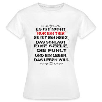 Tiere Tier Es ist nicht Nur ein Tier - Frauen T-Shirt - Weiß - Vorne - AI Model Female 172 dark (172cm)
