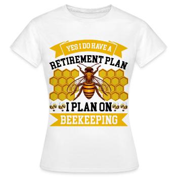 Apiculture Cours d’apiculture Association des apiculteurs Apiculteurs - T-shirt Femme - blanc - Devant - AI Model Female 172 dark (172cm)