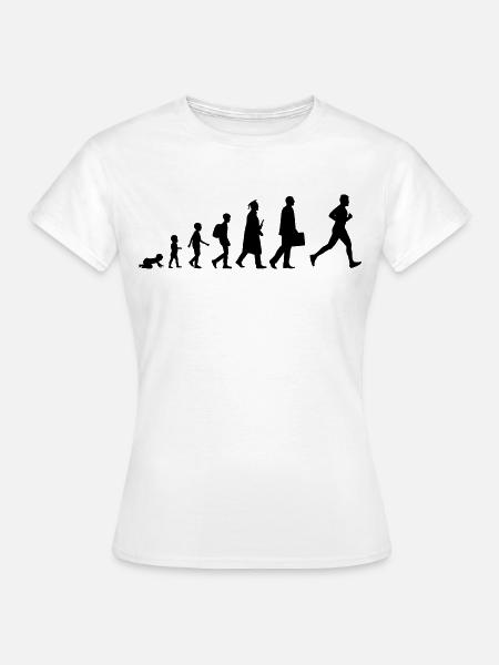 Entwicklung eines Läufers - Frauen T-Shirt - Weiß