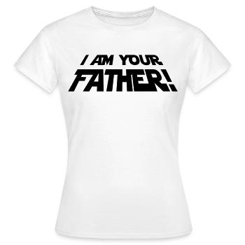 Dein Vater – Lustiges Sci-Fi Design für Nerds - Frauen T-Shirt - Weiß - Vorne - AI Model Female 172 dark (172cm)