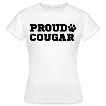 PROUD COUGAR - Women's T-Shirt - white - Front - AI Model Female 172 dark (172cm)