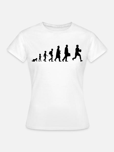 Entwicklung des Rugbyspielers - Frauen T-Shirt - Weiß
