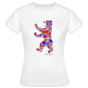 I Love Berlin Shirt - Berlin Bär Design - Berlin - T-shirt Femme - blanc - Devant - AI Model Female 172 dark (172cm)