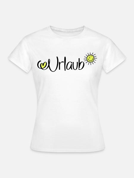 Urlaub in der Sonne - Frauen T-Shirt - Weiß