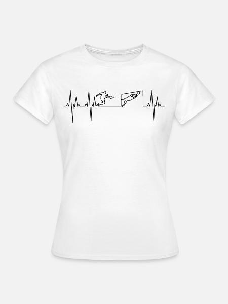 Fußball Elektrokardiogramm EKG - Frauen T-Shirt - Weiß