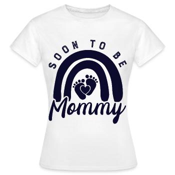 Werdende Mutter, Endlich werde ich ein Mama - Frauen T-Shirt - Weiß - Vorne - AI Model Female 172 dark (172cm)