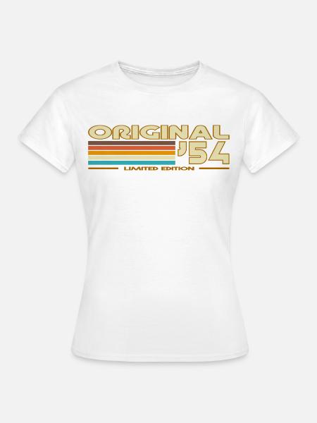 Original 54 Rainbow Retro - Frauen T-Shirt - Weiß