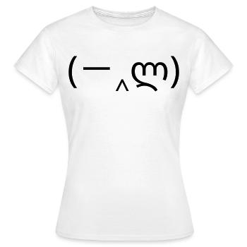 Mains émoticôniques (-‸ლ) facepalm devant le visage - T-shirt Femme - blanc - Devant - AI Model Female 172 dark (172cm)