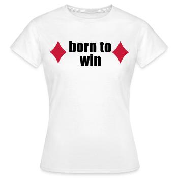 jouer au poker - T-shirt Femme - blanc - Devant - AI Model Female 172 dark (172cm)