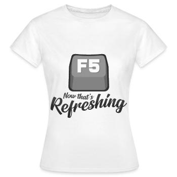 Computerfreak - Frauen T-Shirt - Weiß - Vorne - AI Model Female 172 dark (172cm)