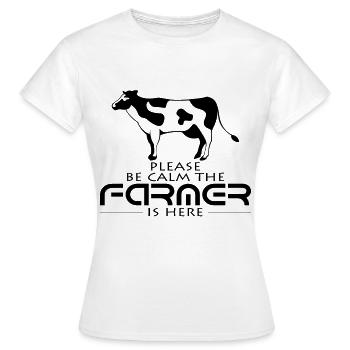 Bauer - Frauen T-Shirt - Weiß - Vorne - AI Model Female 172 dark (172cm)