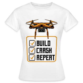 drones - T-shirt Femme - blanc - Devant - AI Model Female 172 dark (172cm)