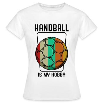 handball - T-shirt Femme - blanc - Devant - AI Model Female 172 dark (172cm)