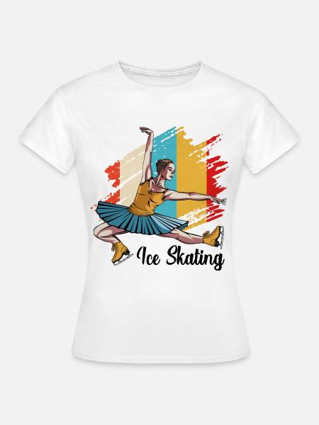 Eislaufen - Frauen T-Shirt - Weiß
