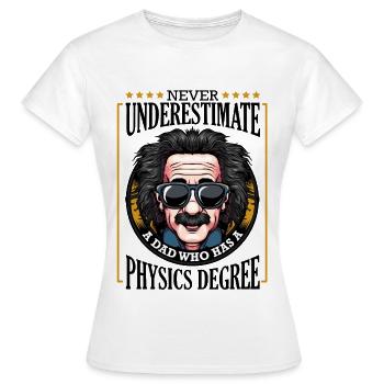 physicist - Women's T-Shirt - white - Front - AI Model Female 172 dark (172cm)