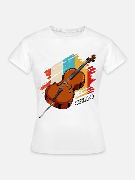 Cello - Frauen T-Shirt - Weiß
