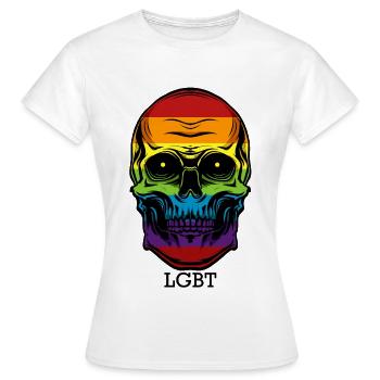 LGBT - Women's T-Shirt - white - Front - AI Model Female 172 dark (172cm)