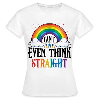 LGBT - Women's T-Shirt - white - Front - AI Model Female 172 dark (172cm)