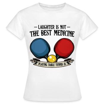 Ping-pong - T-shirt Femme - blanc - Devant - AI Model Female 172 dark (172cm)