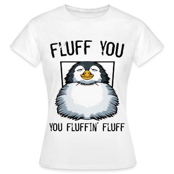 manchot - T-shirt Femme - blanc - Devant - AI Model Female 172 dark (172cm)