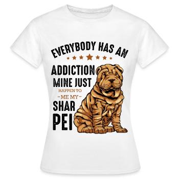 Shar Pei - Frauen T-Shirt - Weiß - Vorne - AI Model Female 172 dark (172cm)