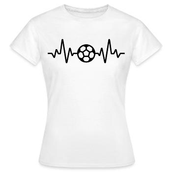 Fußball - Frauen T-Shirt - Weiß - Vorne - AI Model Female 172 dark (172cm)